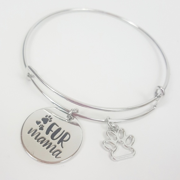 Jewelry - NEW Fur Mama Dog Mom Cat Mom Bracelet Bangle